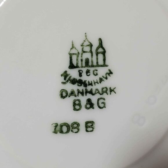 B&G Denmark Small Cup and Saucer Blue Seagull Vintage - Picture 8 of 9